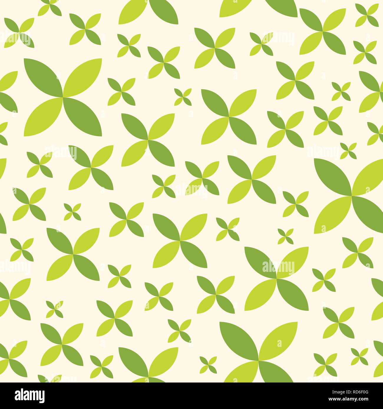 Vektor geometrische Bunte, mit Blumenmustern Hintergrund. Zierpflanzen Zusammenfassung nahtlose Vierpass Muster. Stock Vektor