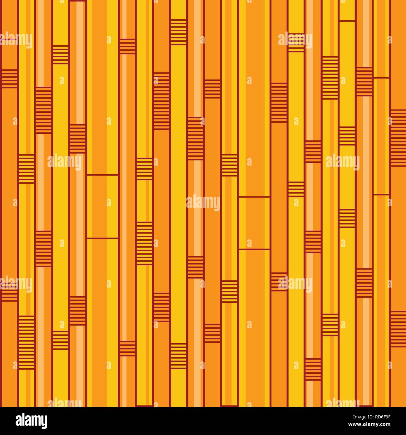Abstrakte farbenfrohe nahtlose Muster mit vertikalen Streifen erstellt. Vector Hintergrund. Stock Vektor