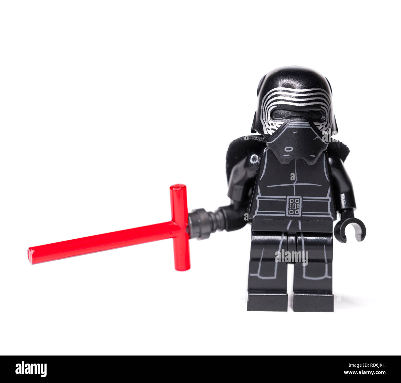 Russisch, 15. Januar 2019. LEGO Star Wars. Kylo Ren mini-Figuren der Lego Star Wars Saga Stockfoto