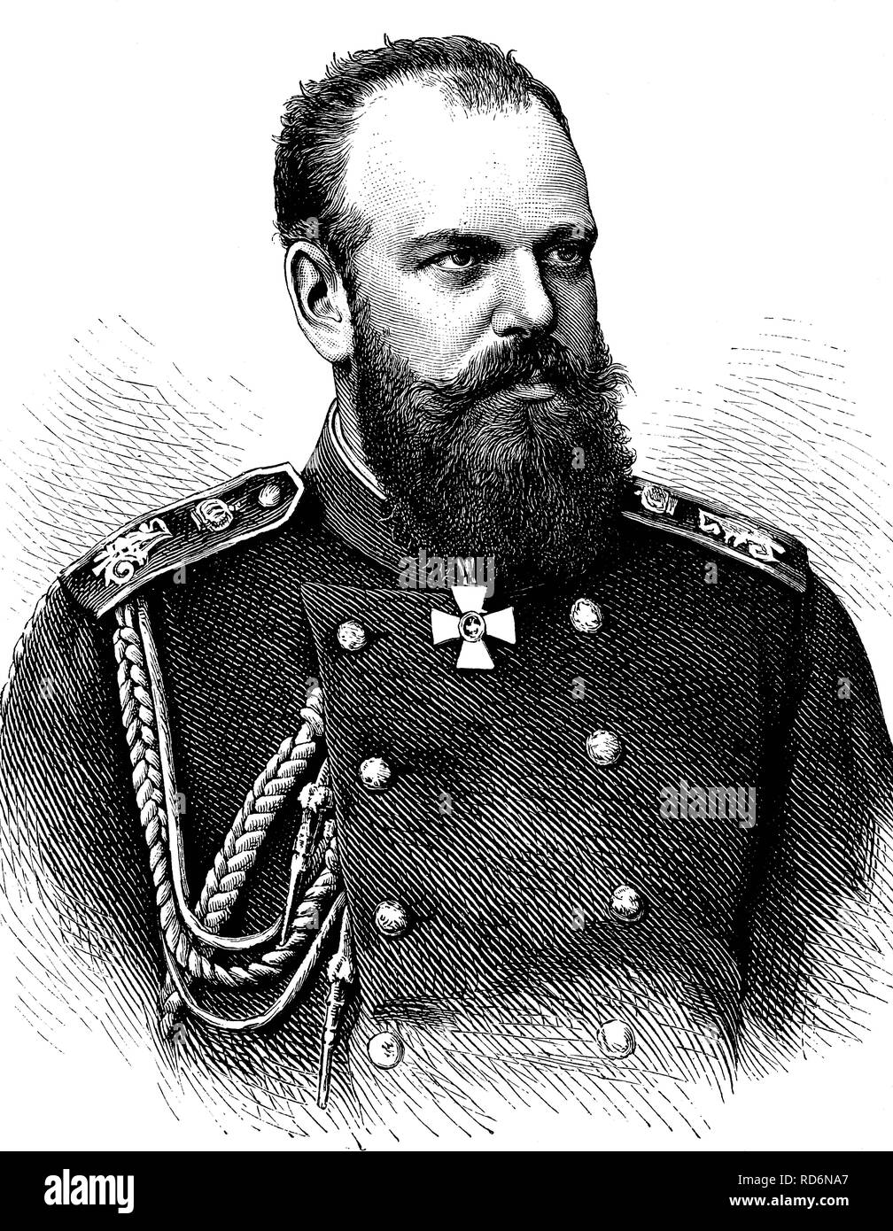 Alexander III., 1845-1894, Kaiser von Russland, historische Abbildung, ca. 1886 Stockfoto