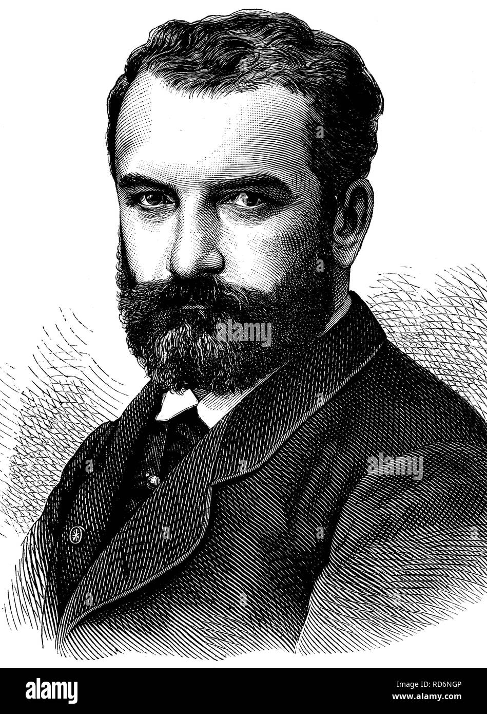 Léon Bonnat, 1833-1922, französischer Maler und Grafiker, historische Illustration, ca. 1886 Stockfoto