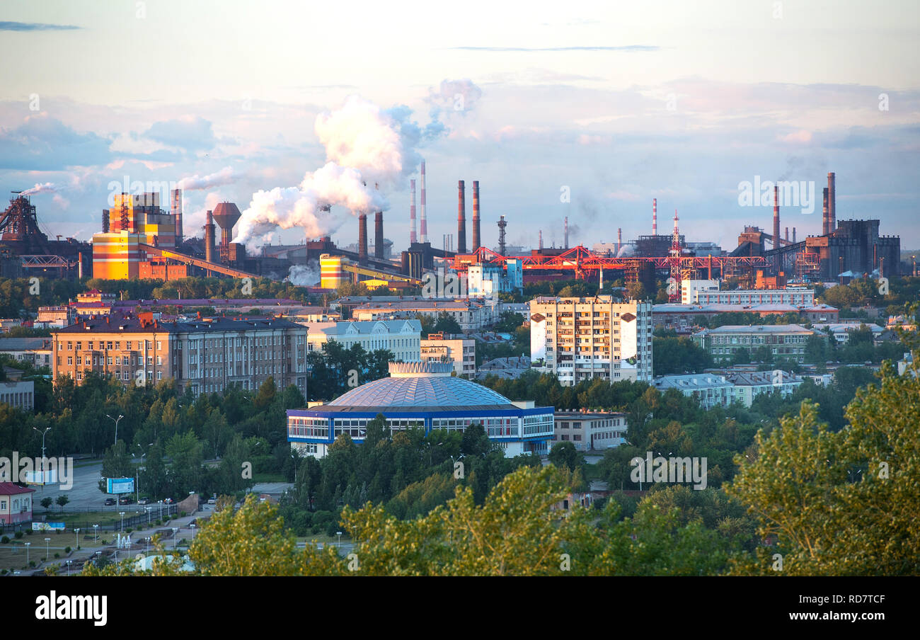 Russland, Nishnij Tagil - JUNI 2015: Blick auf die Stadt Stockfoto