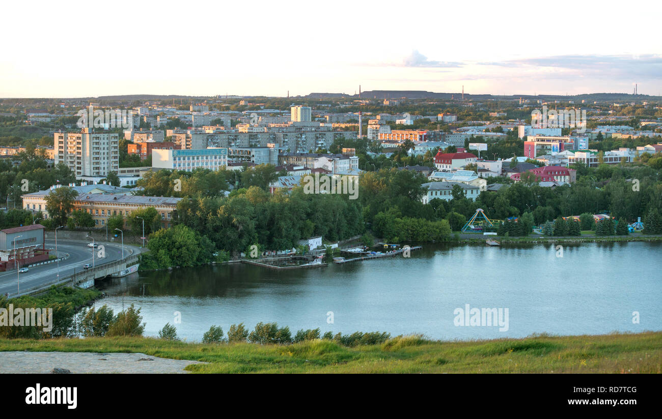 Russland, Nishnij Tagil - JUNI 2015: Blick auf die Stadt Stockfoto