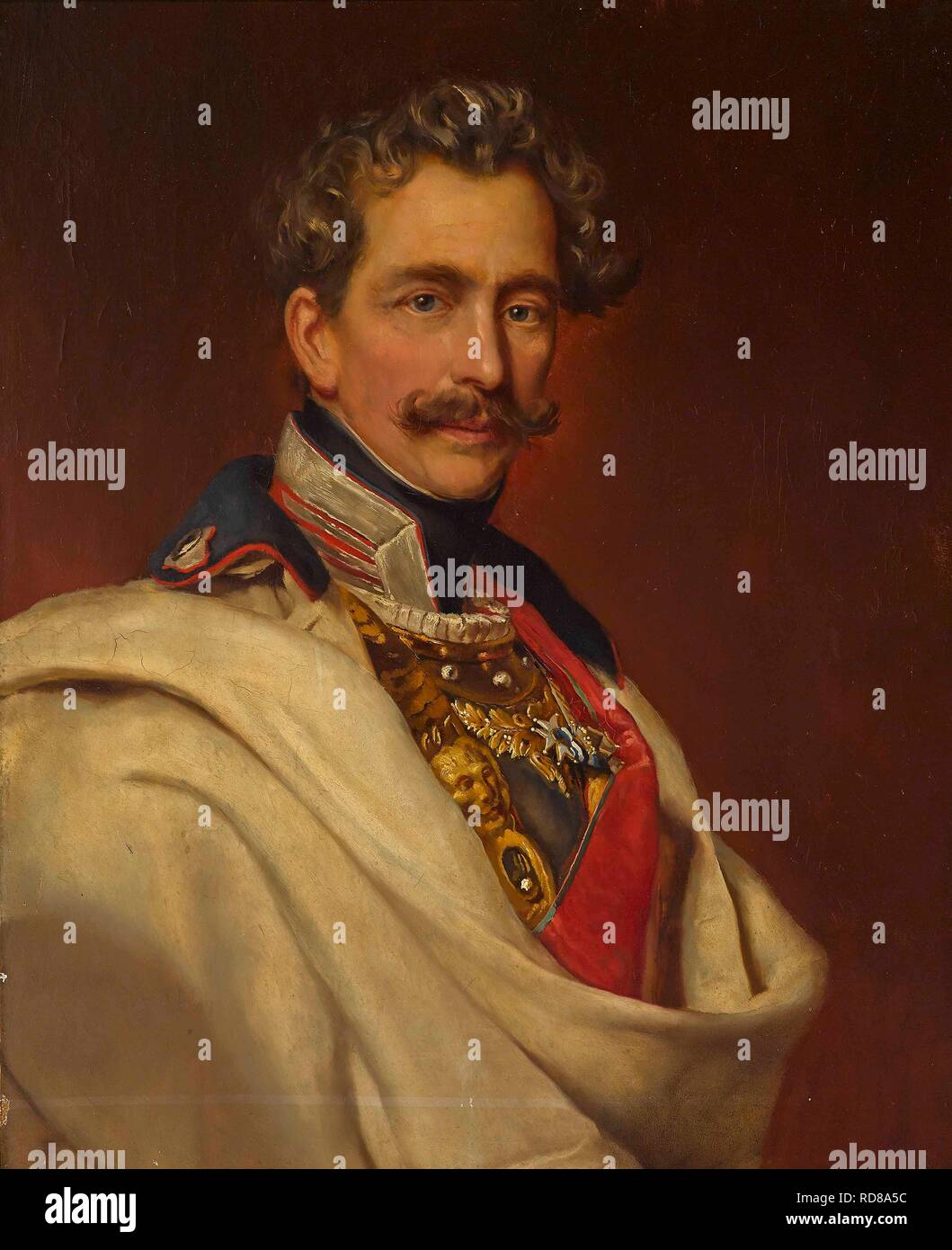 Porträt des Prinzen Karl von Bayern (1795-1875). Museum: private Sammlung. Autor: Stieler, Joseph Karl. Stockfoto