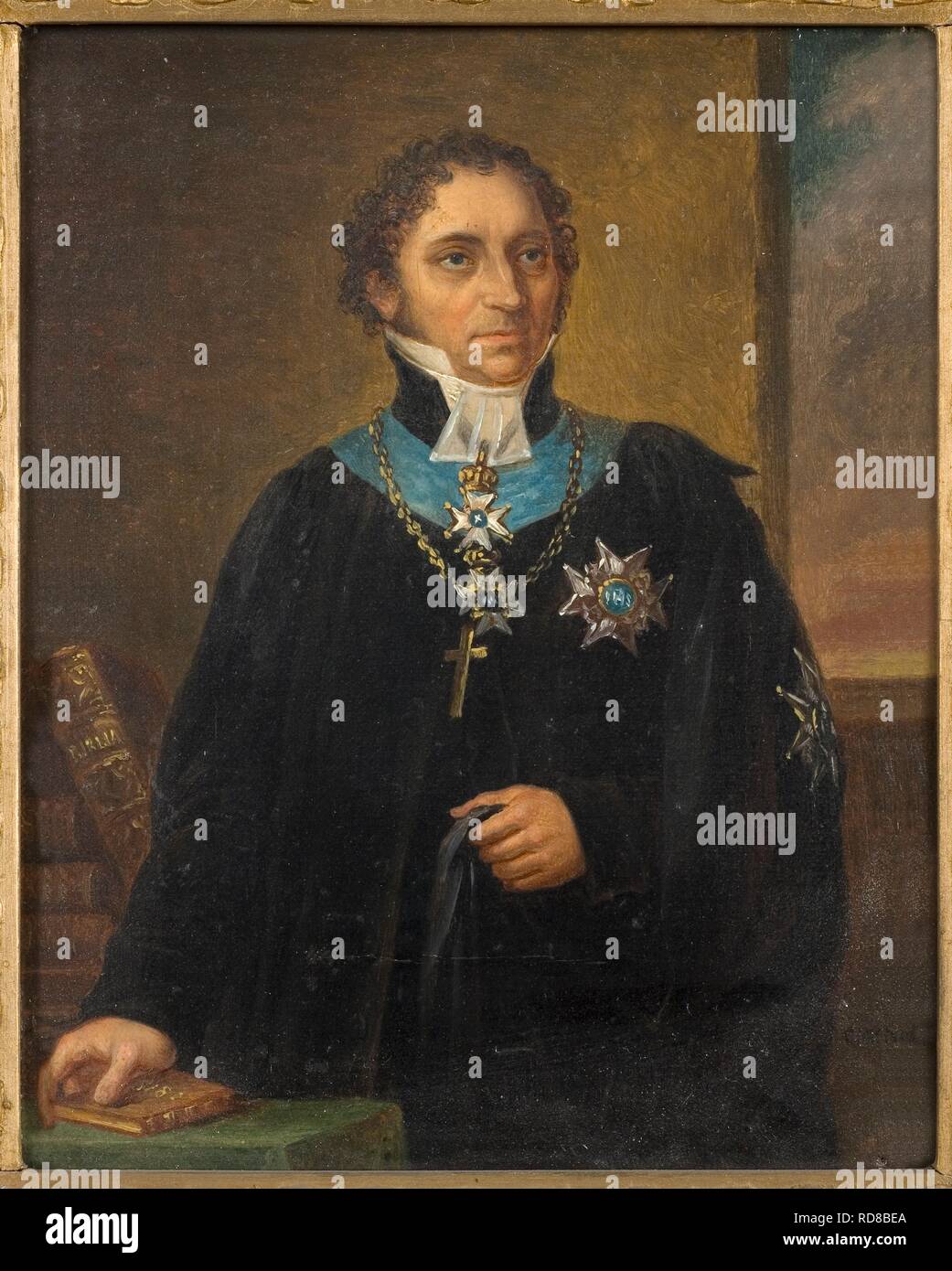 Portrait von Johan Olof Wallin (1779-1839). Museum: Nationalmuseum Stockholm. Autor: Carl WILHELM NORDGREN. Stockfoto