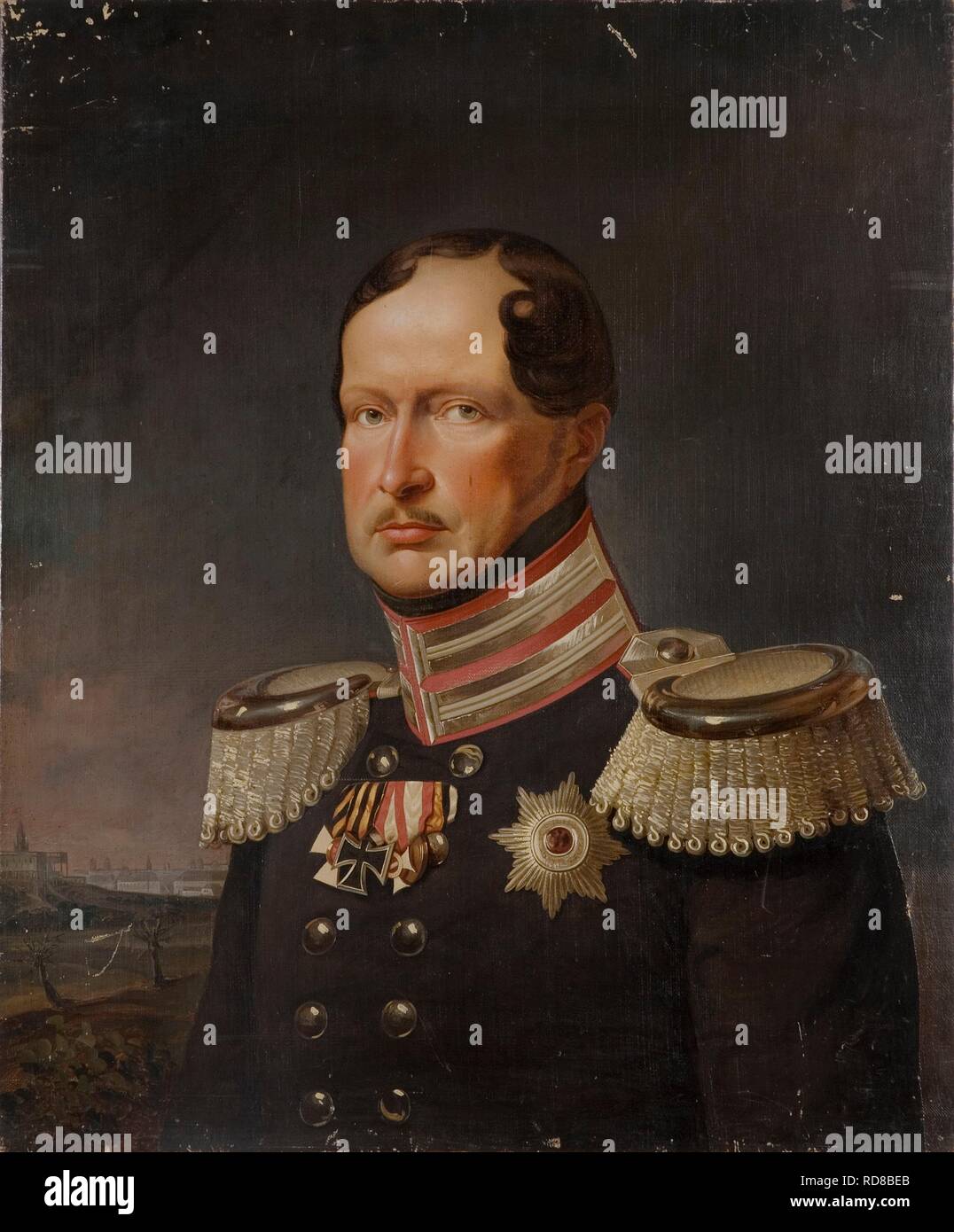 Friedrich Wilhelm III. von Preußen (1797-1840). Museum: Nationalmuseum Stockholm. Autor: Krüger, Franz. Stockfoto