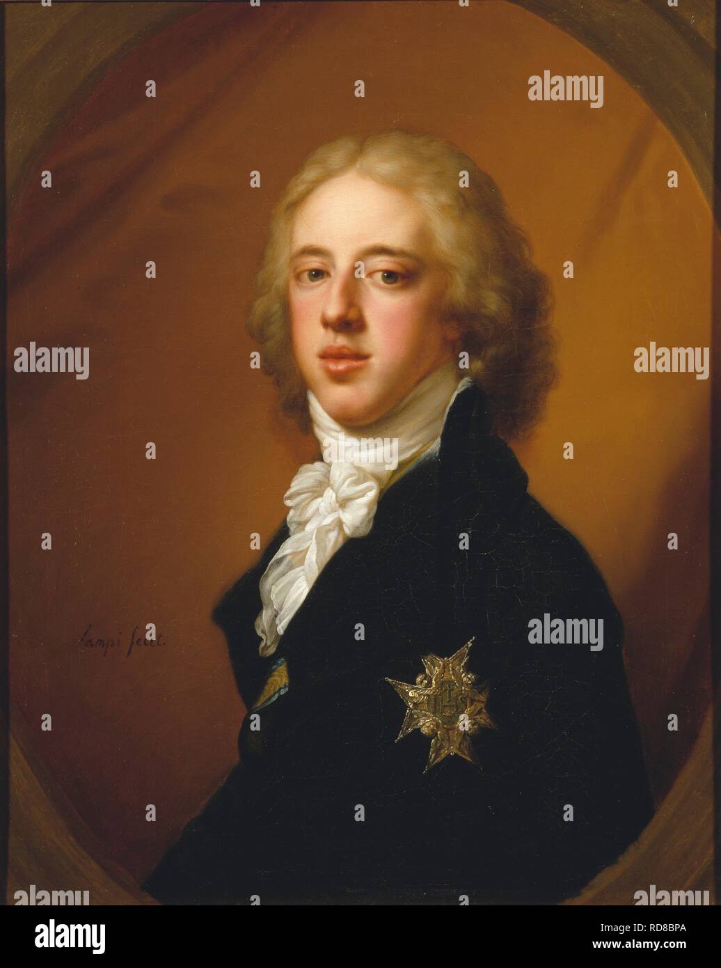 Porträt von Gustav IV. Adolf von Schweden (1778-1837). Museum: Nationalmuseum Stockholm. Autor: Lampi, Johann-Baptist-von, der Ältere. Stockfoto