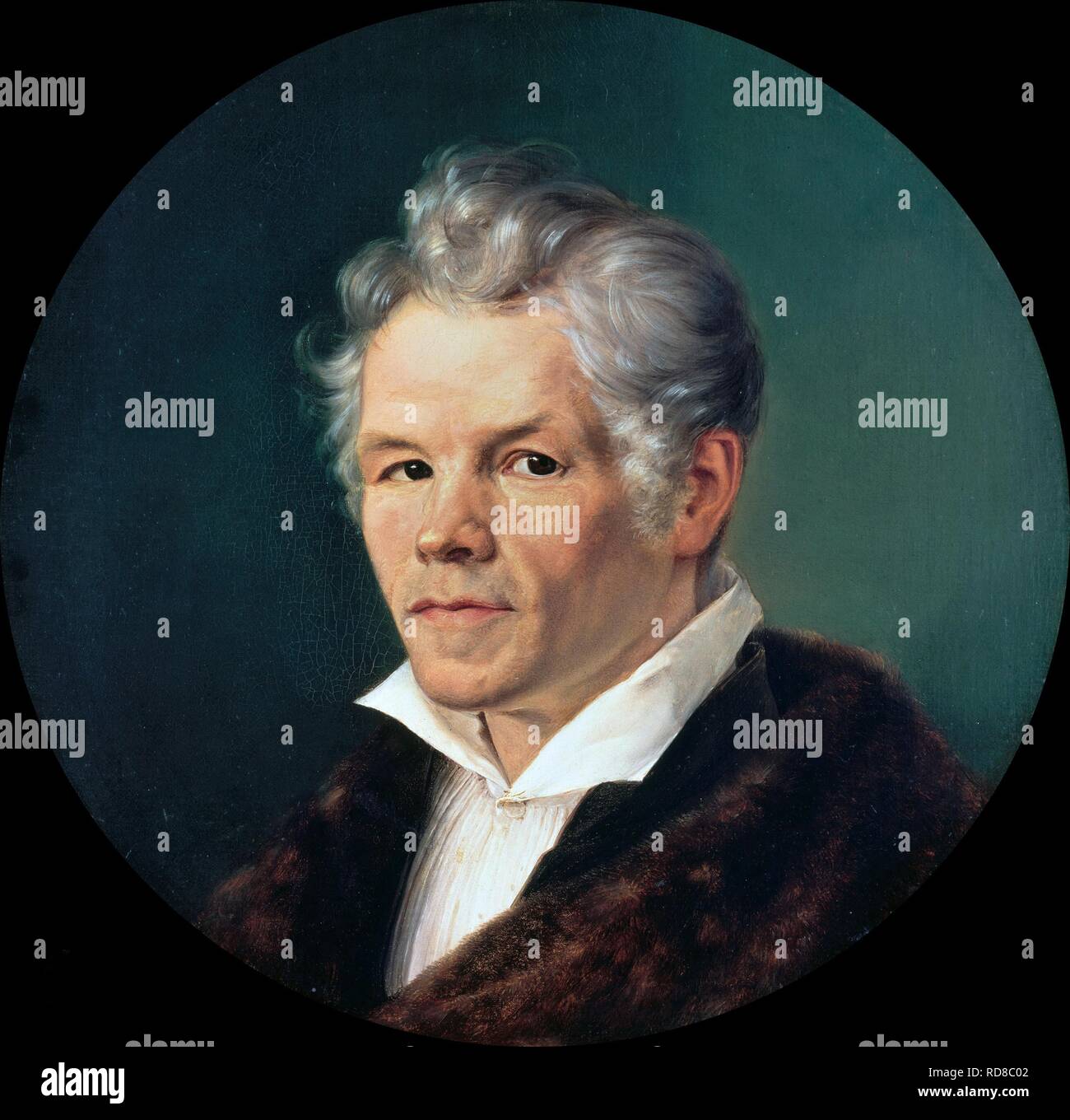 Porträt von Karl Friedrich Schinkel (1781-1841). Museum: den Staatlichen Museen zu Berlin. Autor: Schmid, Carl Friedrich Ludwig. Stockfoto