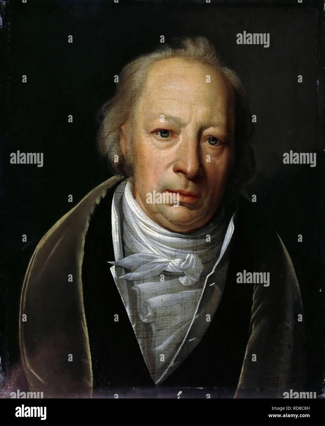 Porträt von Friedrich August Wolf (1759-1824). Museum: den Staatlichen Museen zu Berlin. Autor: JOHANN EDUARD WOLFF. Stockfoto