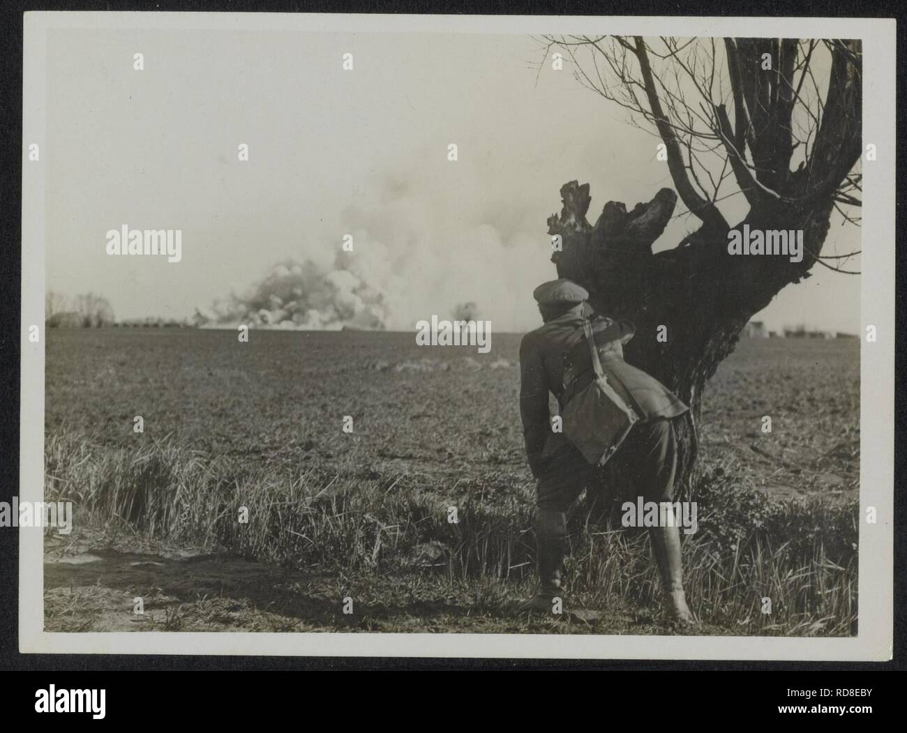 Eine Munitionen, die wir vor dem Zurückziehen, Bestanddeelnr 158-0917 gefeuert. Stockfoto