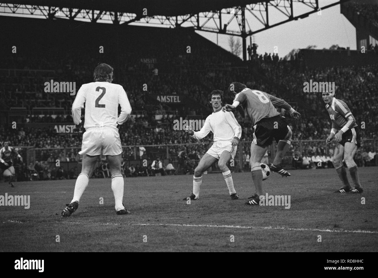 Anderlecht tegen HSV (finale Europa Cup II) Bestanddeelnr spelmomenten, 929-1739. Stockfoto