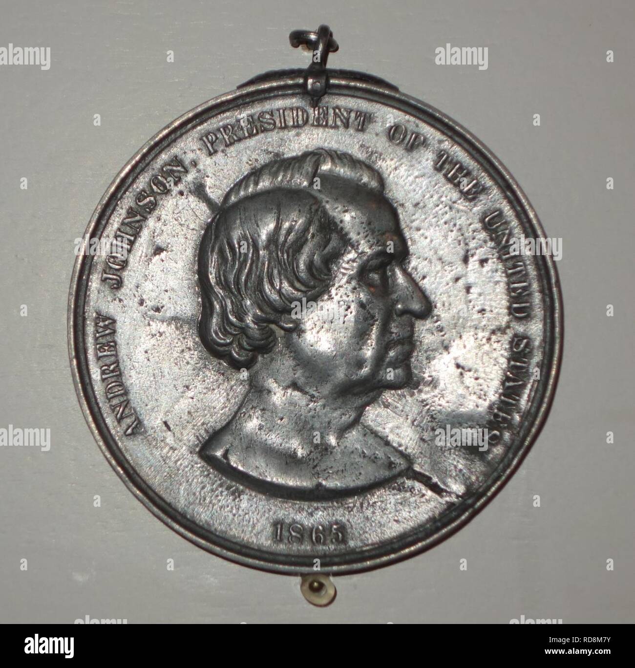 Andrew Johnson Peace Medal - Wisconsin Historical Stockfoto