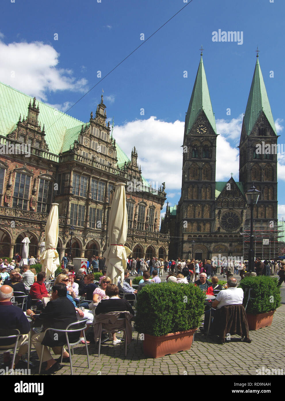 Das Stadtzentrum von Bremen, Deutschland Stockfoto