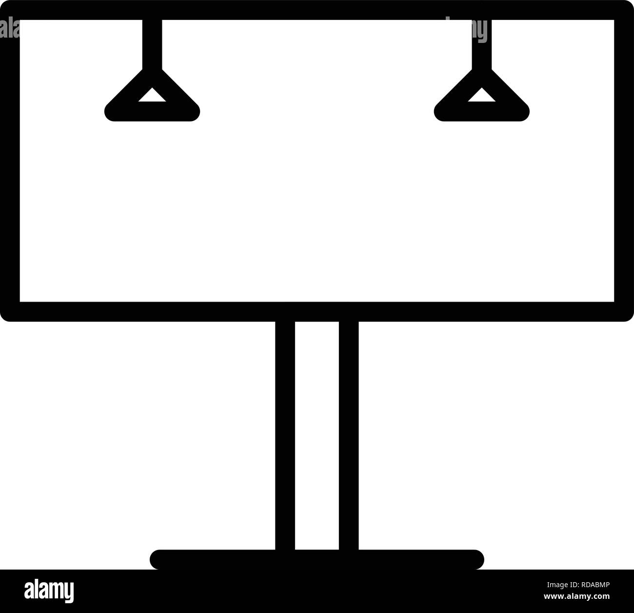 Reklametafeln Vektor Icon Zeichen Symbol Vektor Illustration für den privaten und gewerblichen Gebrauch... Reinigen Sie trendige Symbol... Stock Vektor
