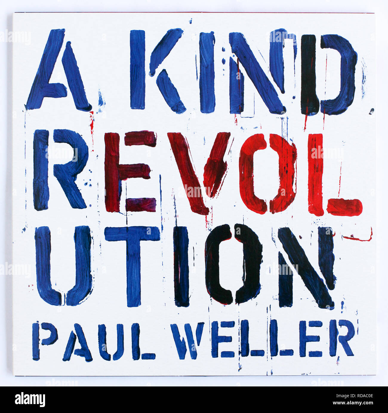 Das Cover einer freundlichen Revolution von Paul Weller. 2017 Album auf Parlophon Records - nur zur redaktionellen Verwendung Stockfoto