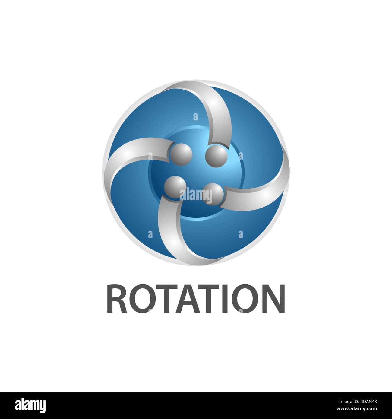 Rotation Komet logo Konzept Design. Symbol grafische Vorlage element Vektor Stock Vektor