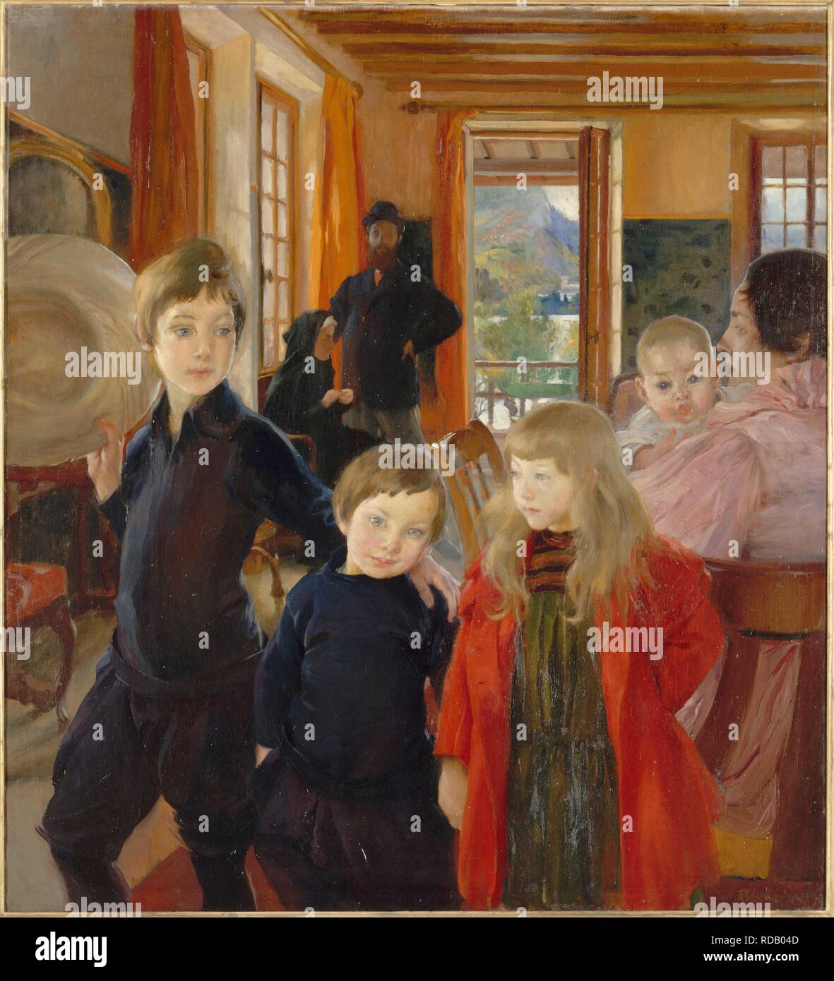 Family Portrait. Museum: Musée d'Orsay, Paris. Thema: paul-albert Besnard,. Stockfoto