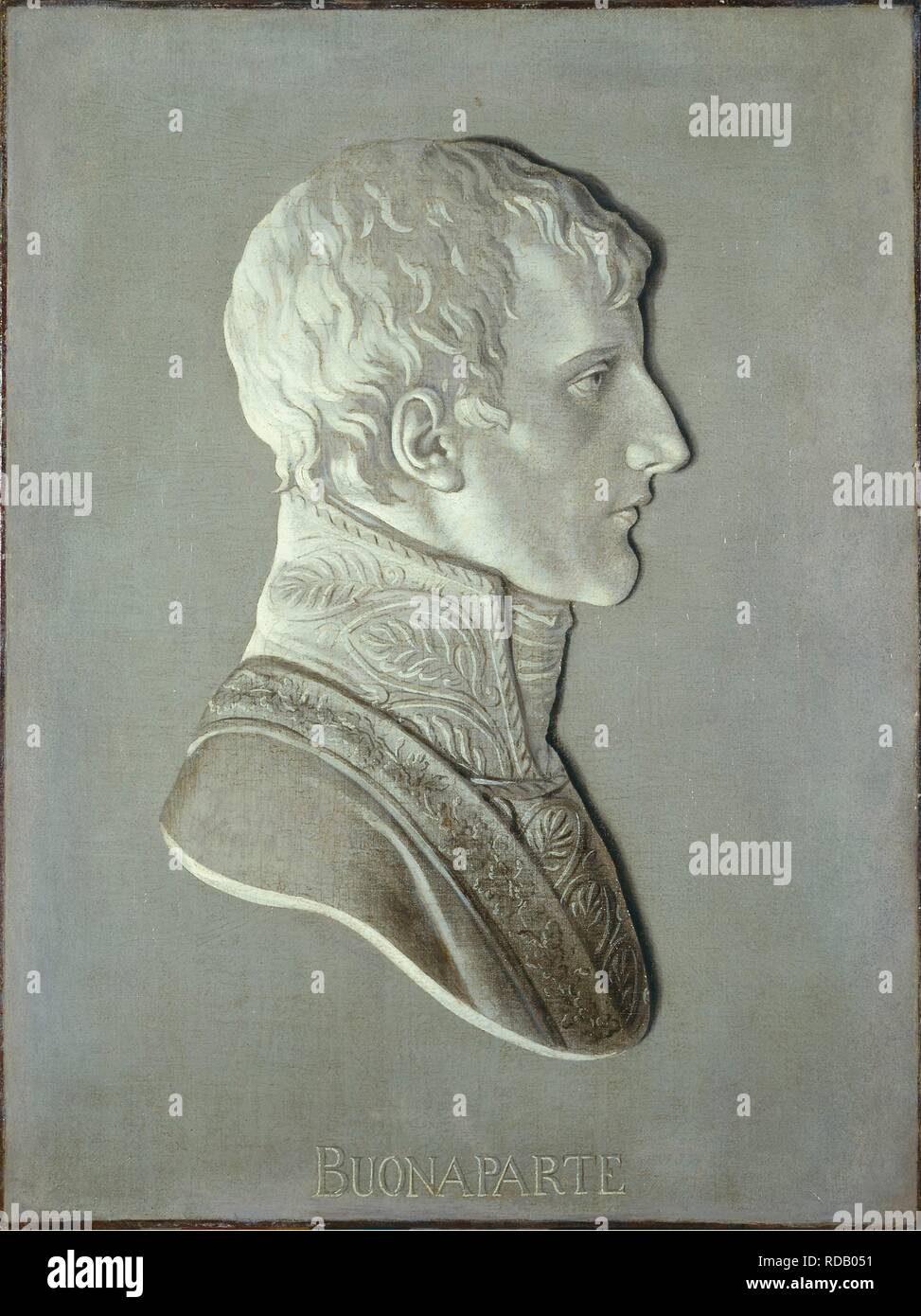 Portrait von Kaiser Napoléon Bonaparte (1769-1821) Ich als Ersten Konsul von Frankreich. Museum: Musée Carnavalet, Paris. Autor: Sauvage, Piat-Joseph. Stockfoto