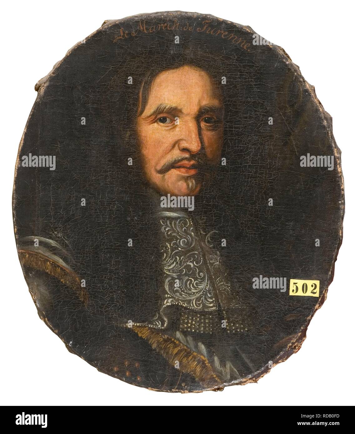 Marschall Henri de La Tour d'Auvergne, Vicomte de Turenne (1611-1675). Museum: Nationalmuseum Stockholm. Autor: anonym. Stockfoto