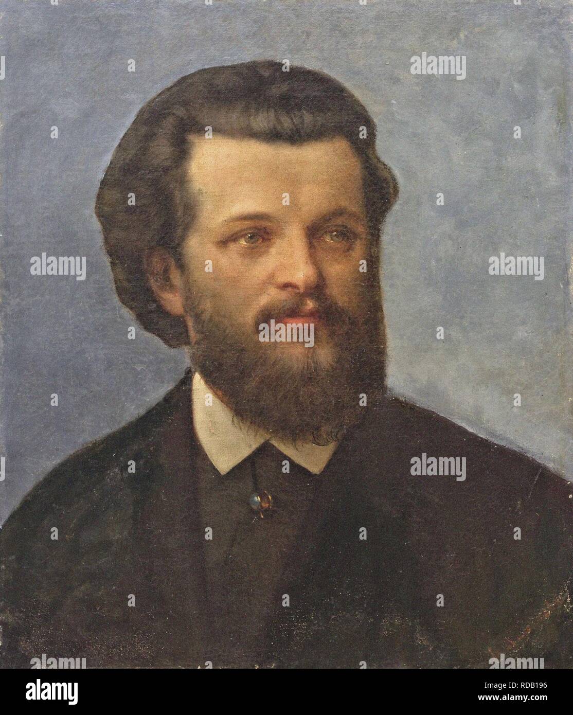 Porträt von Karl Marx (1818-1883). Museum: private Sammlung. Autor: FERDINAND WACHSMUTH. Stockfoto