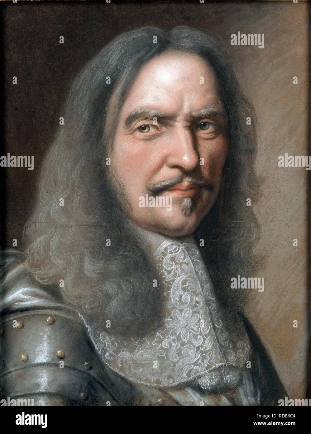 Marschall Henri de La Tour d'Auvergne, Vicomte de Turenne (1611-1675). Museum: Musée du Louvre, Paris. Autor: Nanteuil, Robert. Stockfoto