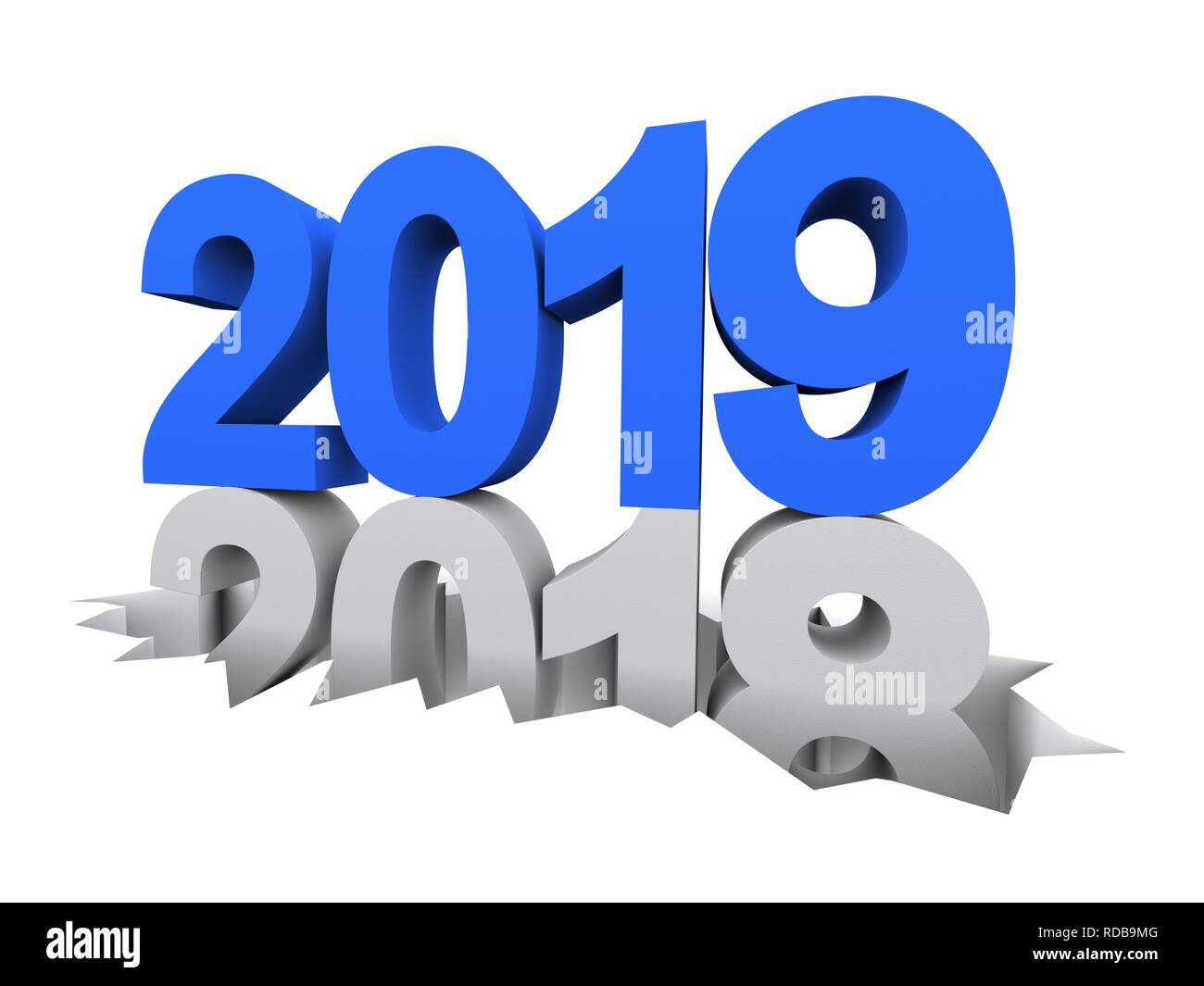 Neues Jahr 2019 Stockfoto