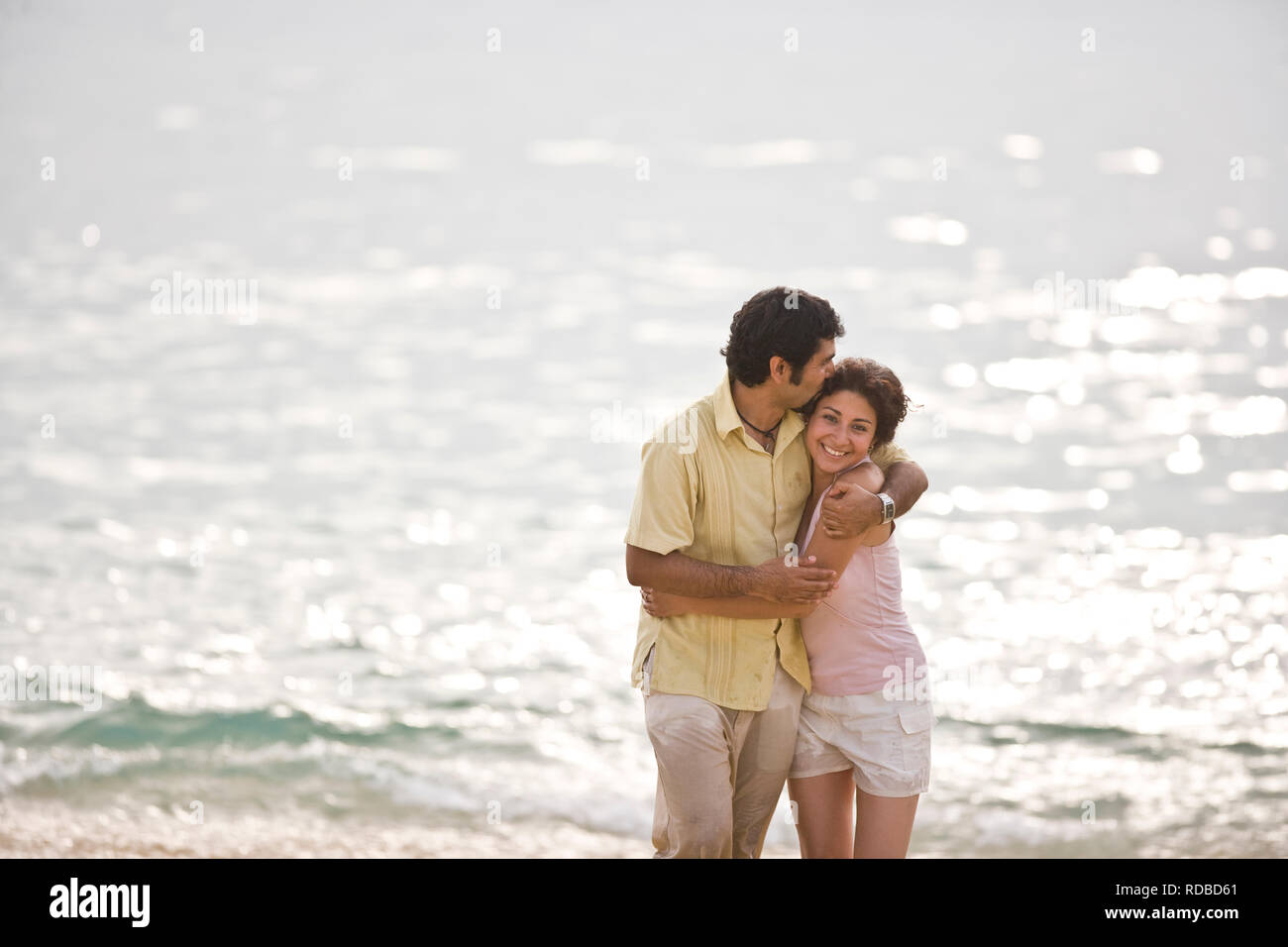 Paar am Strand Stockfoto