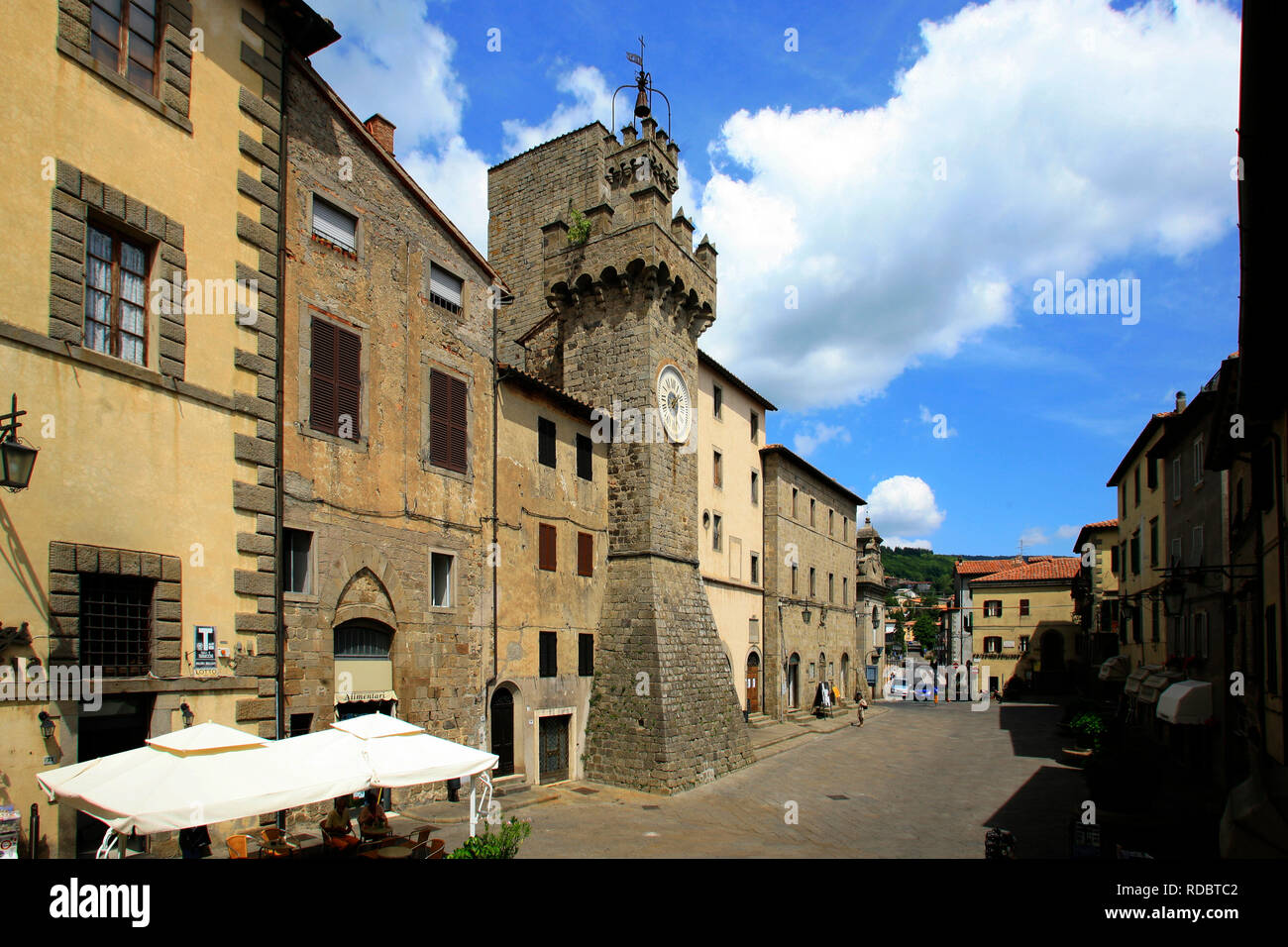 Italien, Toskana, Grosseto, Santa Fiora Dorf. Stockfoto