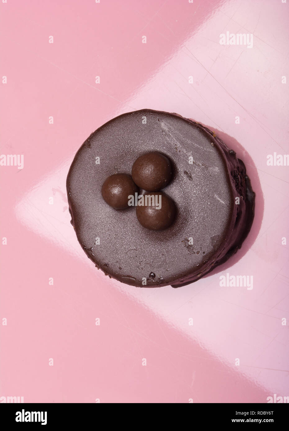 Mini Schokolade Kuchen-Torte Stockfoto