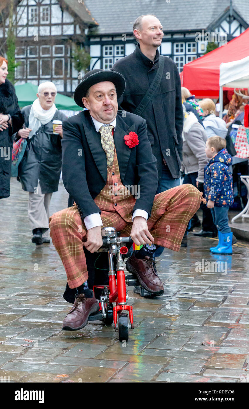 Samstag, 08 Dezember 2018-T er jährliche Lymm Dickensian Festival in Warrington, Cheshire, England, UK. Stockfoto