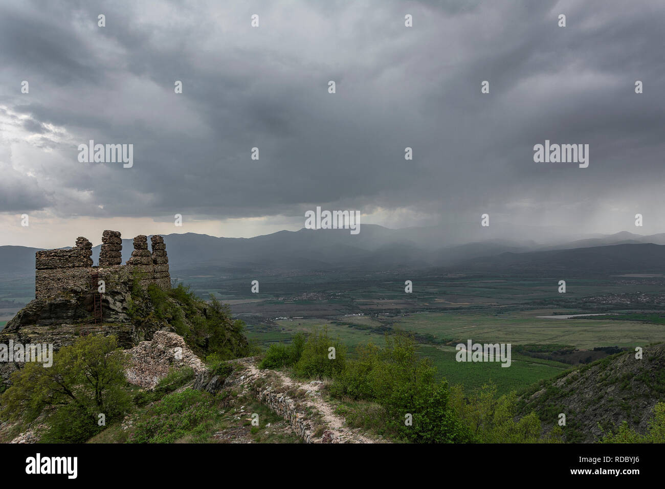 Alte Festung in der Nähe von anevo Dorf in Bulgarien Stockfoto