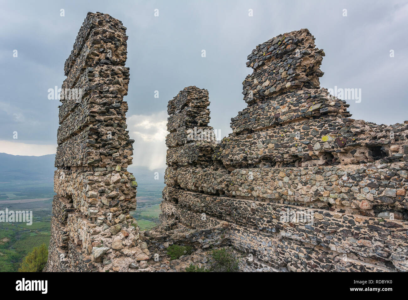 Alte Festung in der Nähe von anevo Dorf in Bulgarien Stockfoto
