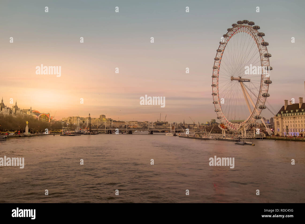 London Eye UK Stockfoto