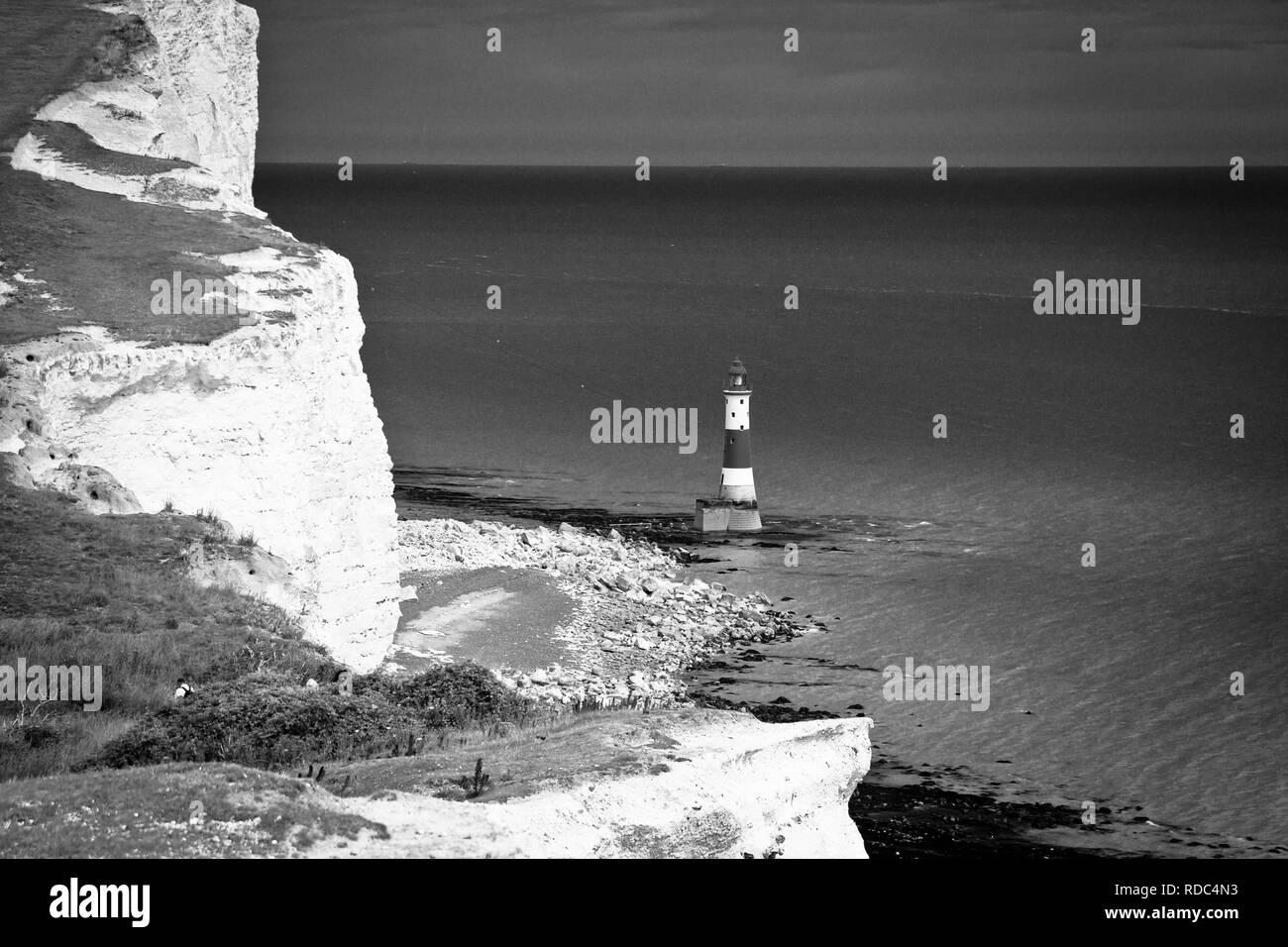 Die sieben Schwestern ist eine Reihe von kreidefelsen durch den Englischen Kanal. Sie sind Teil des South Downs in East Sussex. Stockfoto
