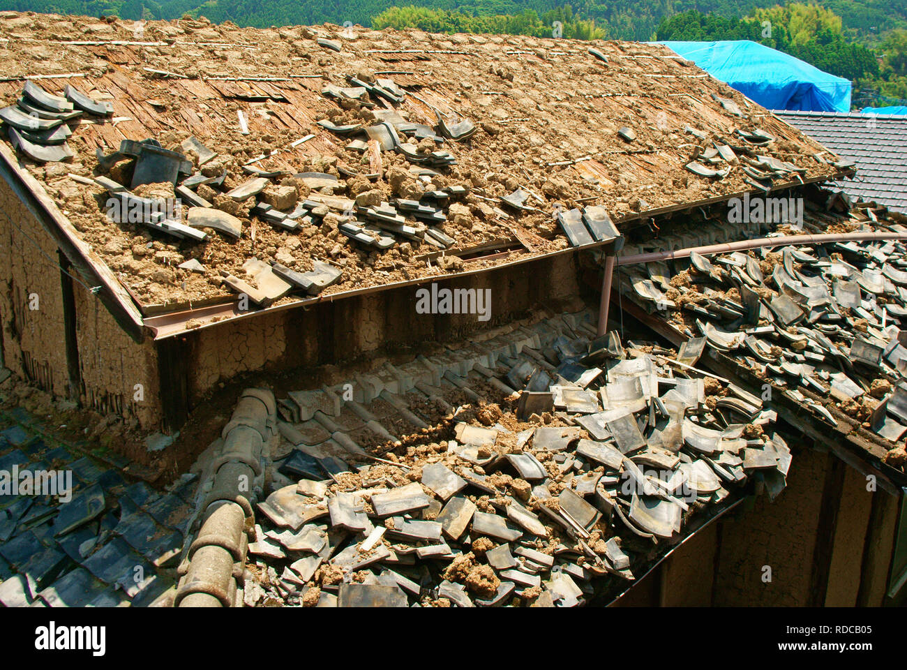 Die kumamoto Erdbeben, Präfektur Kumamoto, Japan Stockfoto