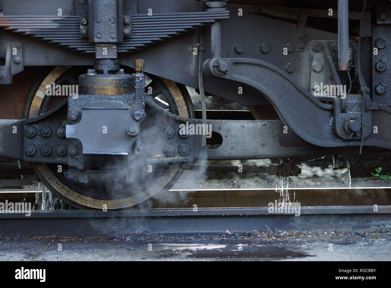 Dampflokomotive Yamaguchi Stockfoto