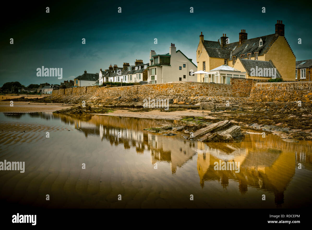 Europa, Großbritannien, Schottland, Küste, Küstenwanderweg, Fife Coastal Path, Elie, Bucht, Ebbe Stockfoto