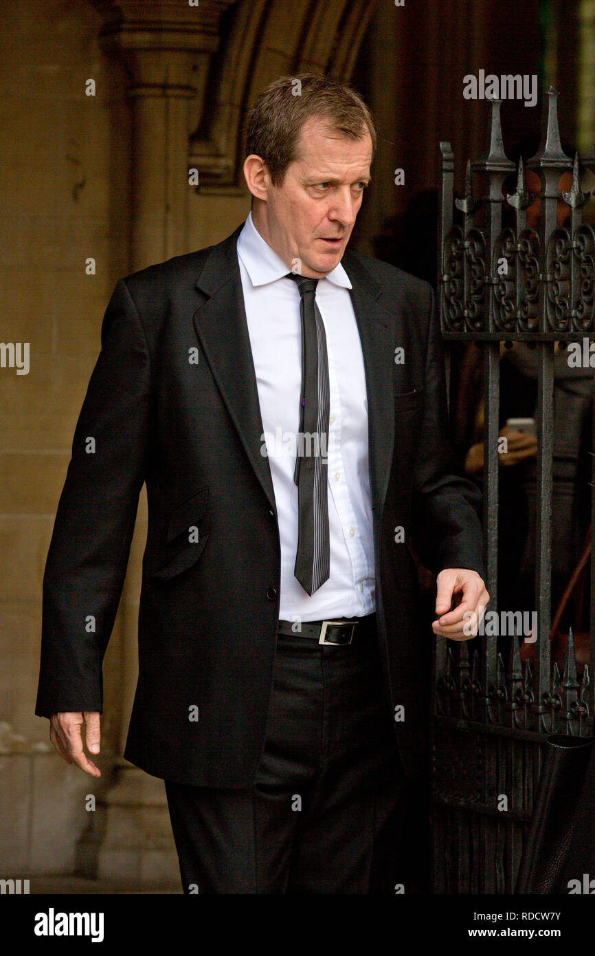 Alastair John Campbell. Die Beerdigung von Tony Benn in St. Margaret's Kirche Westminster Abbey. 27. März 2014. Stockfoto