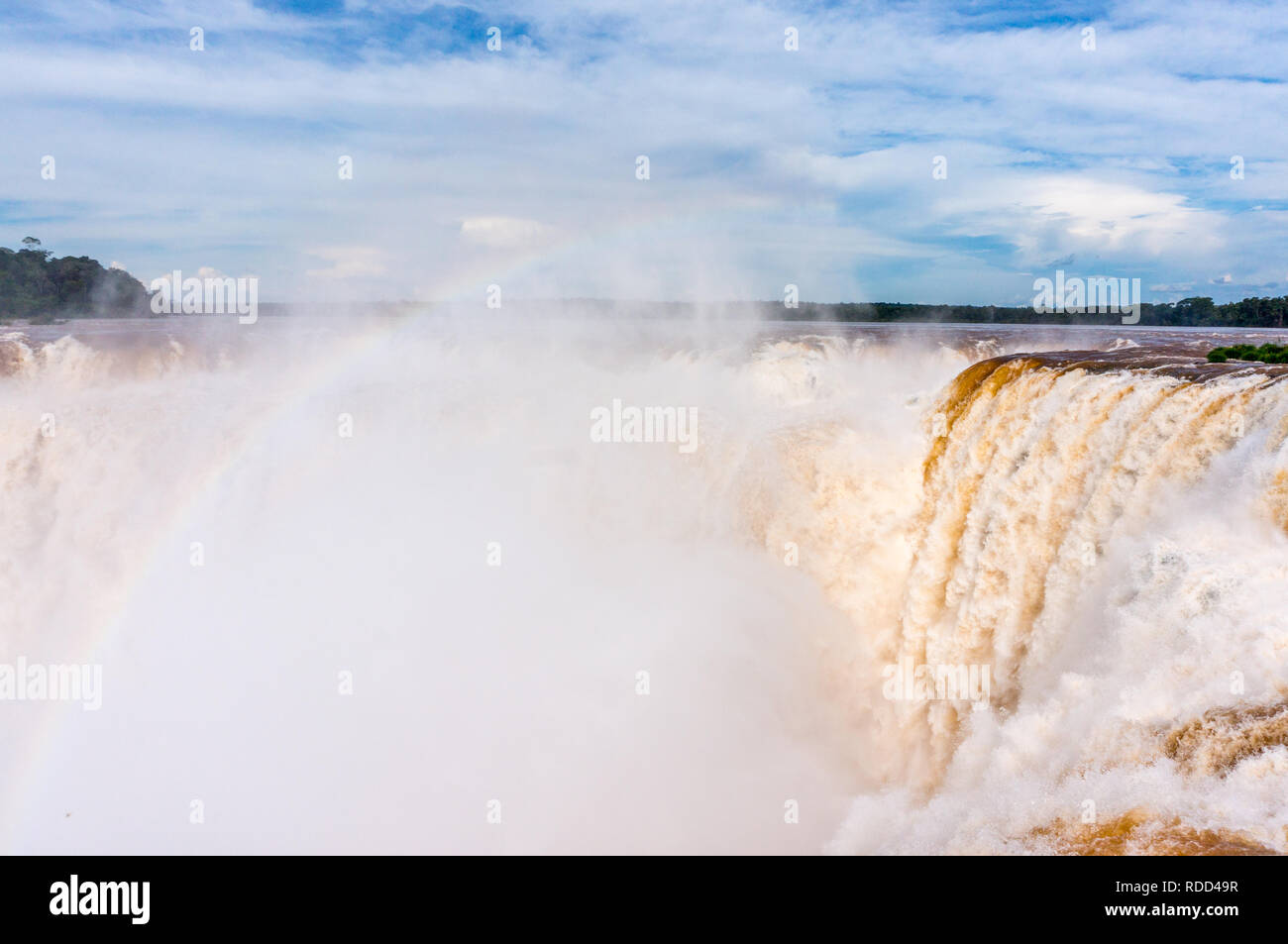 Die Iguazu Wasserfälle, Garganta del Diablo (Teufelsschlund), Argentinien Seite Stockfoto