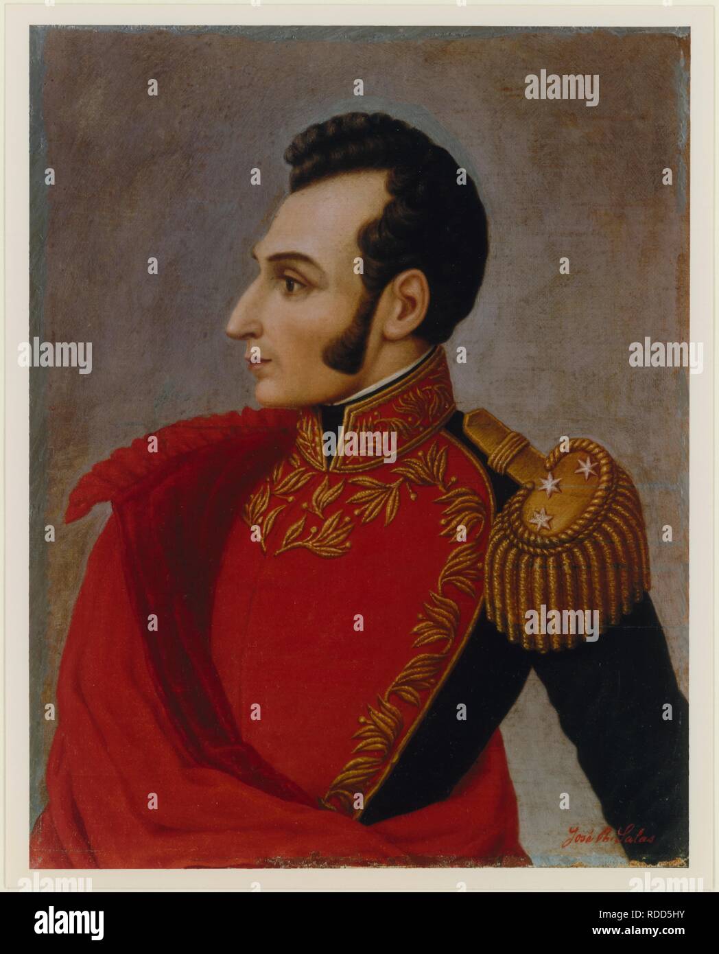 Portrait von Antonio José de Sucre (1795-1830). Museum: private Sammlung. Autor: Salas, José R. Stockfoto