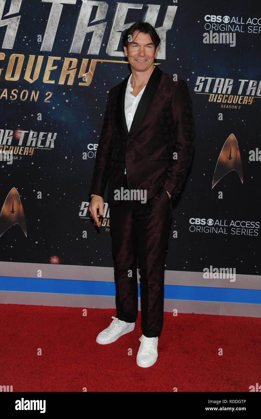 New York, NY, USA. 17 Jan, 2019. Jerry O'Connell im Star Trek: Discovery 2 Saison Premiere bei Conrad in New York City am 17. Januar 2019. Quelle: John Palmer/Medien Punch/Alamy leben Nachrichten Stockfoto