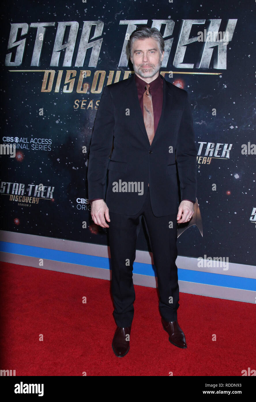 Januar 17, 2019 Anson Mount besuchen CBS alle Access präsentiert Star Trek Discovery 2 Saison Premiere bei Conrad in New York Januar 17, 2019 Credit: RW/MediaPunch Stockfoto