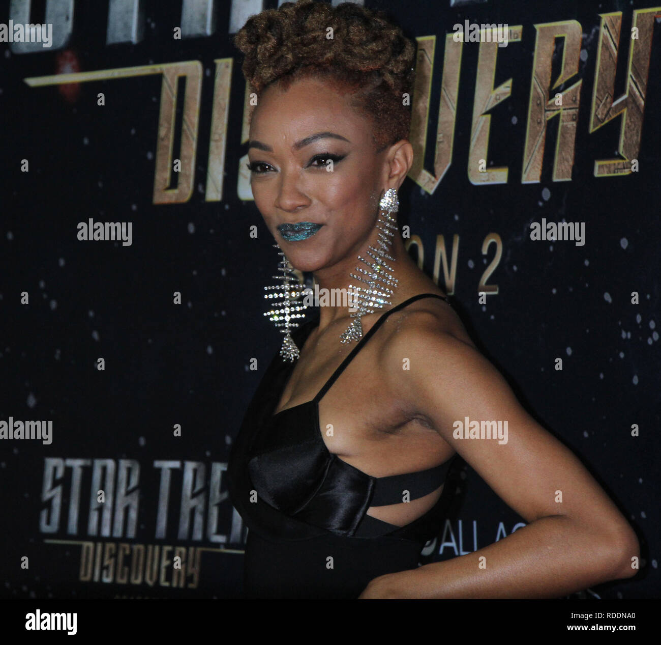 Januar 17, 2019 CBS Sonequa Martin-Green besuchen alle Access präsentiert Star Trek Discovery 2 Saison Premiere bei Conrad in New York Januar 17, 2019 Credit: RW/MediaPunch Stockfoto