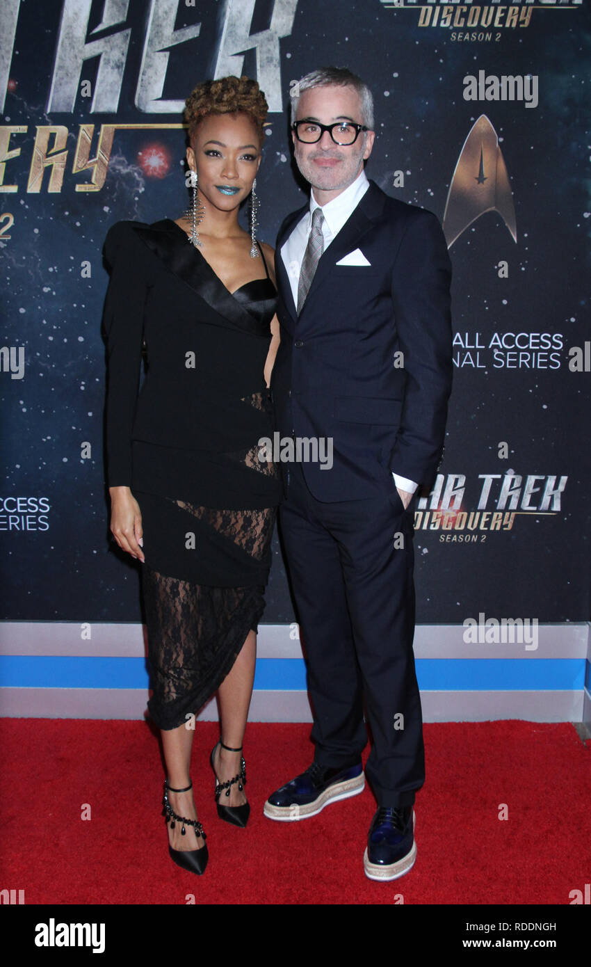 Januar 17, 2019 Sonequa Martin-Green, Alex Kurtzman besuchen CBS alle Access präsentiert Star Trek Discovery 2 Saison Premiere bei Conrad in New York Januar 17, 2019 Credit: RW/MediaPunch Stockfoto