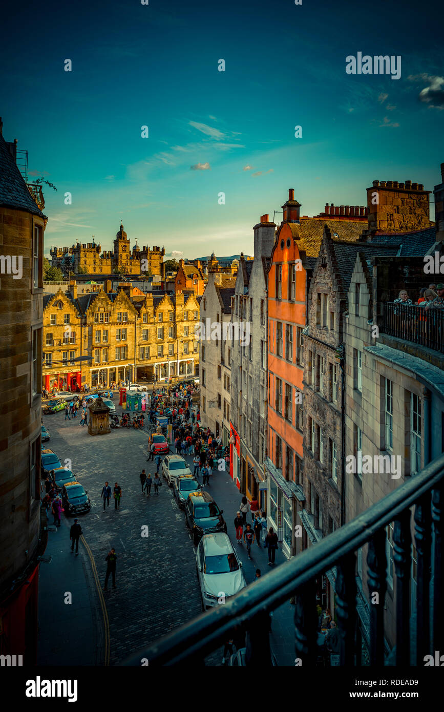 Europa, Großbritannien, Schottland, Edinburgh, Victoria Street Stockfoto