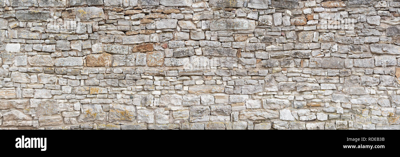 Alten grauen Natursteinmauer Stockfoto