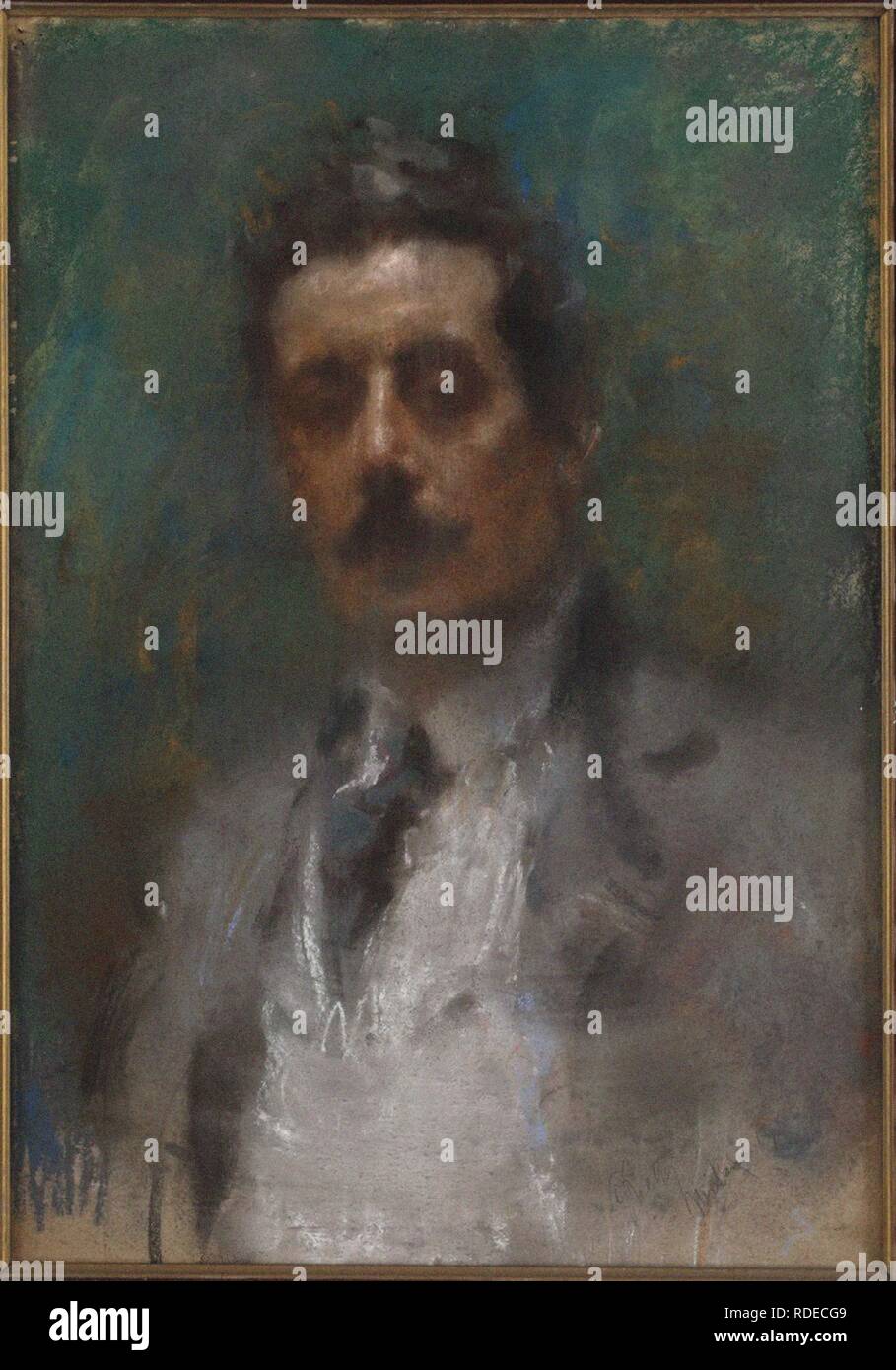 Portrait des Komponisten Puccini (18581924). Museum Teatro