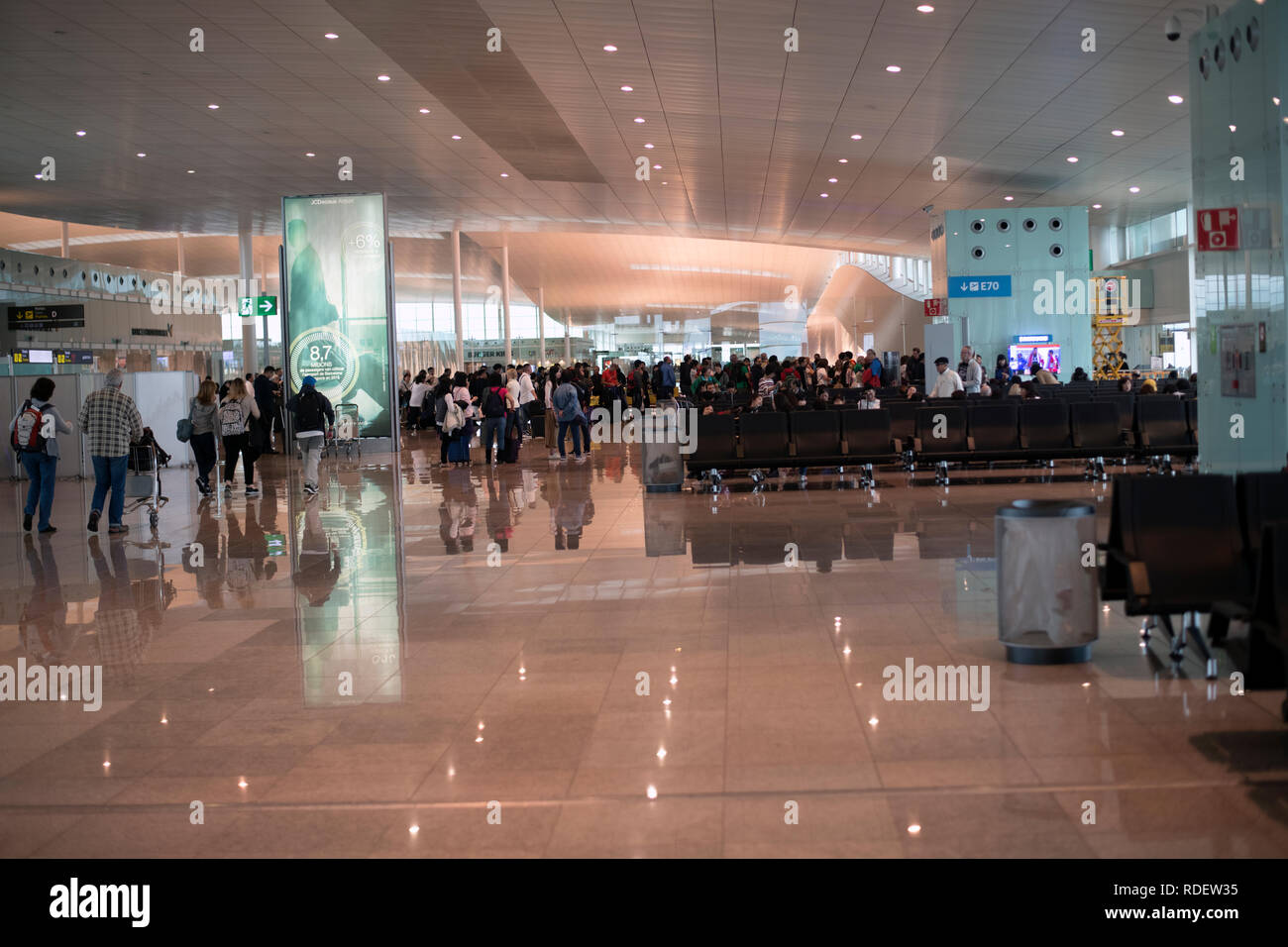 Flughafen Barcelona Stockfoto