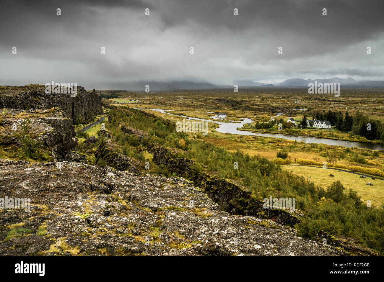 Der Nationalpark Thingvellir, Island Stockfoto