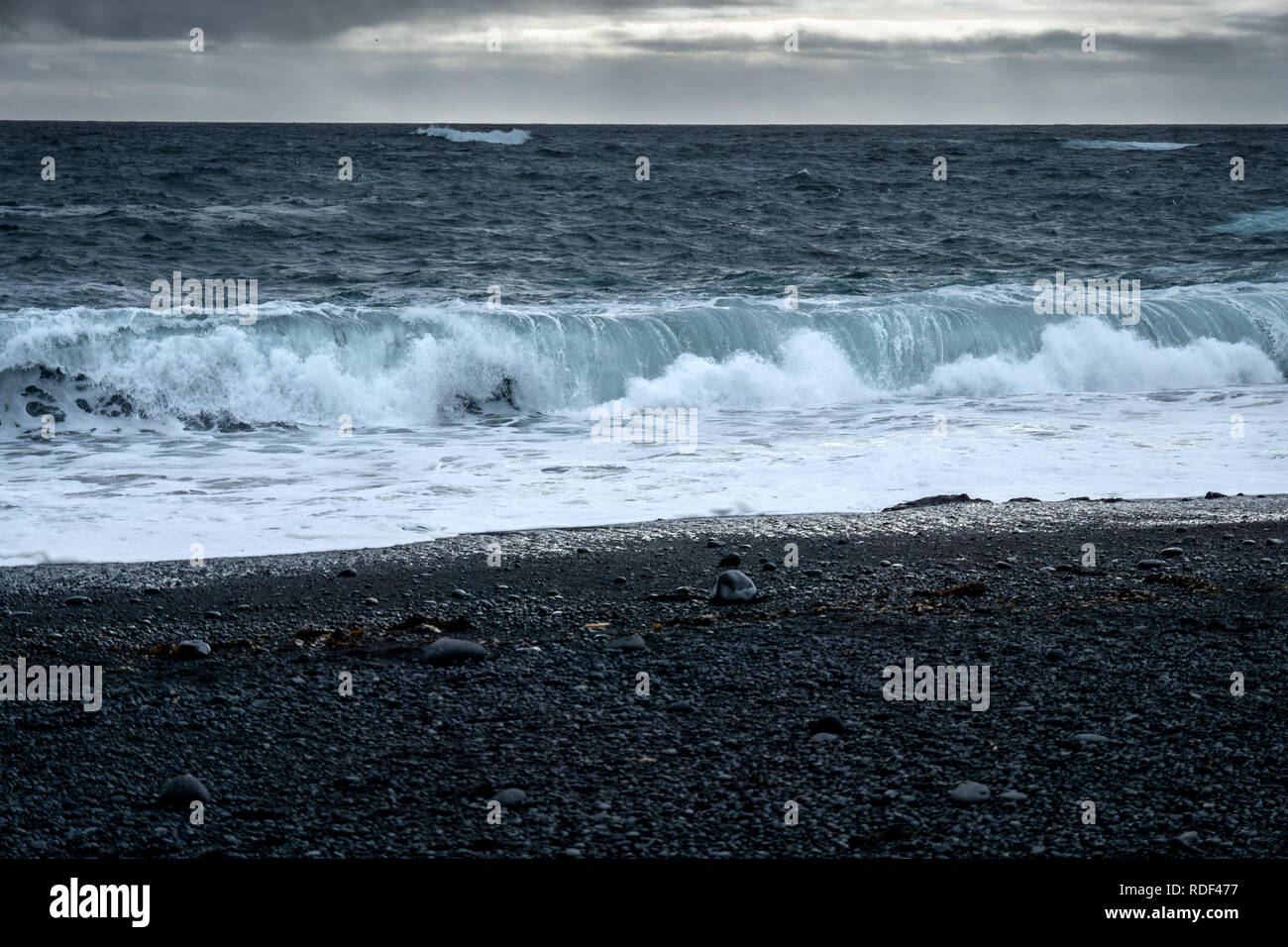 Strand von Djúpalónssandur auf der Snaefellsnes Halbinsel Stockfoto